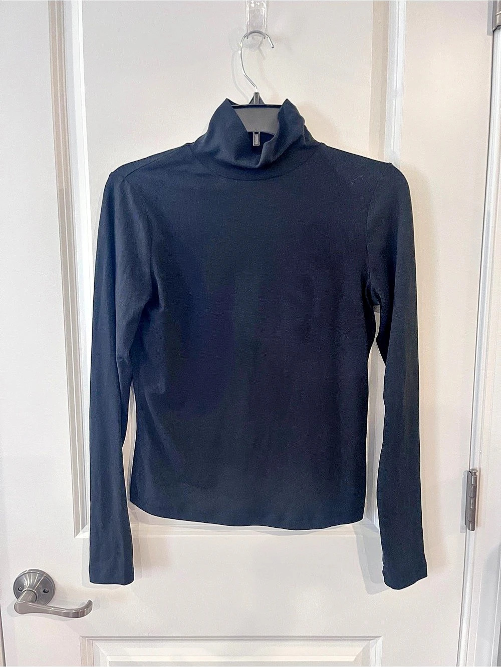 Urban Outfitters Black Open Back Cutout Turtleneck Top Size M
